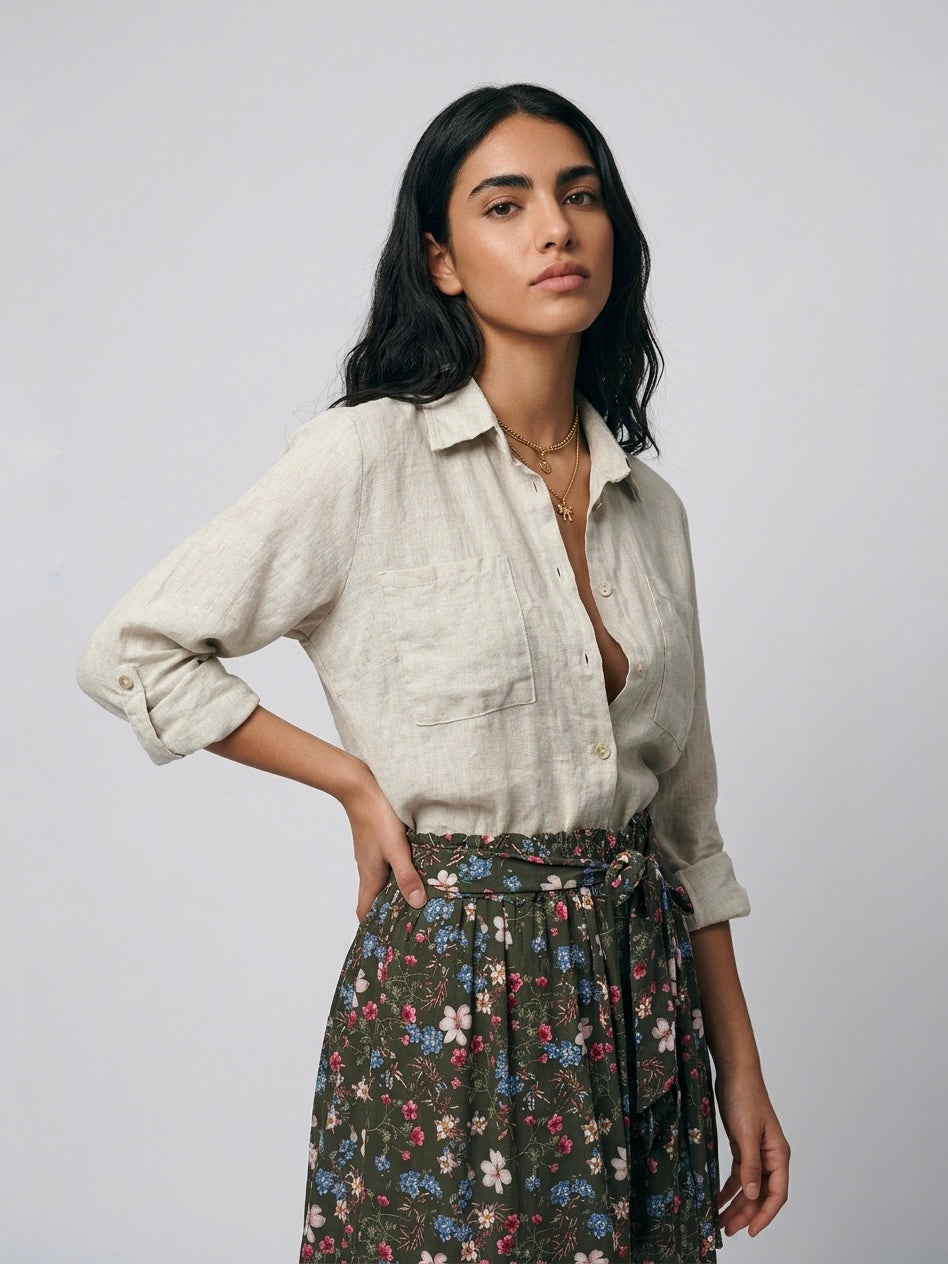 SHORTS FIORELLINI MILITARE