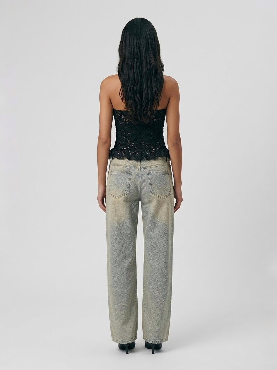 Top Corsetto Pizzo