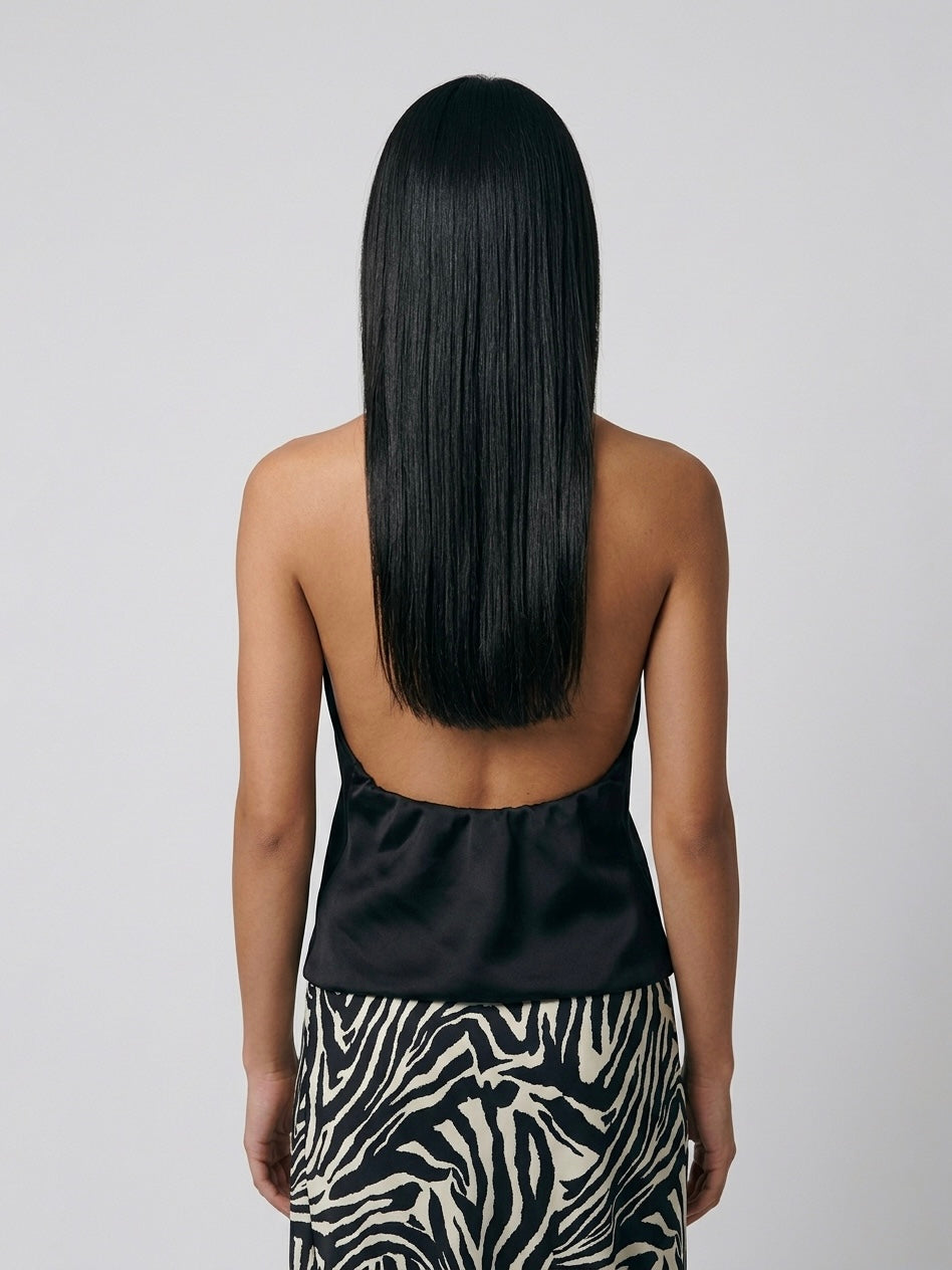 Top Satin Nero