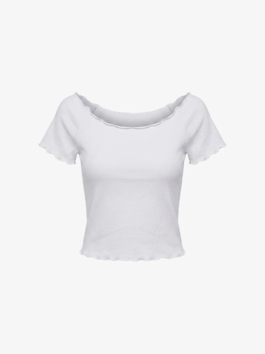 T-shirt Crop Bianco