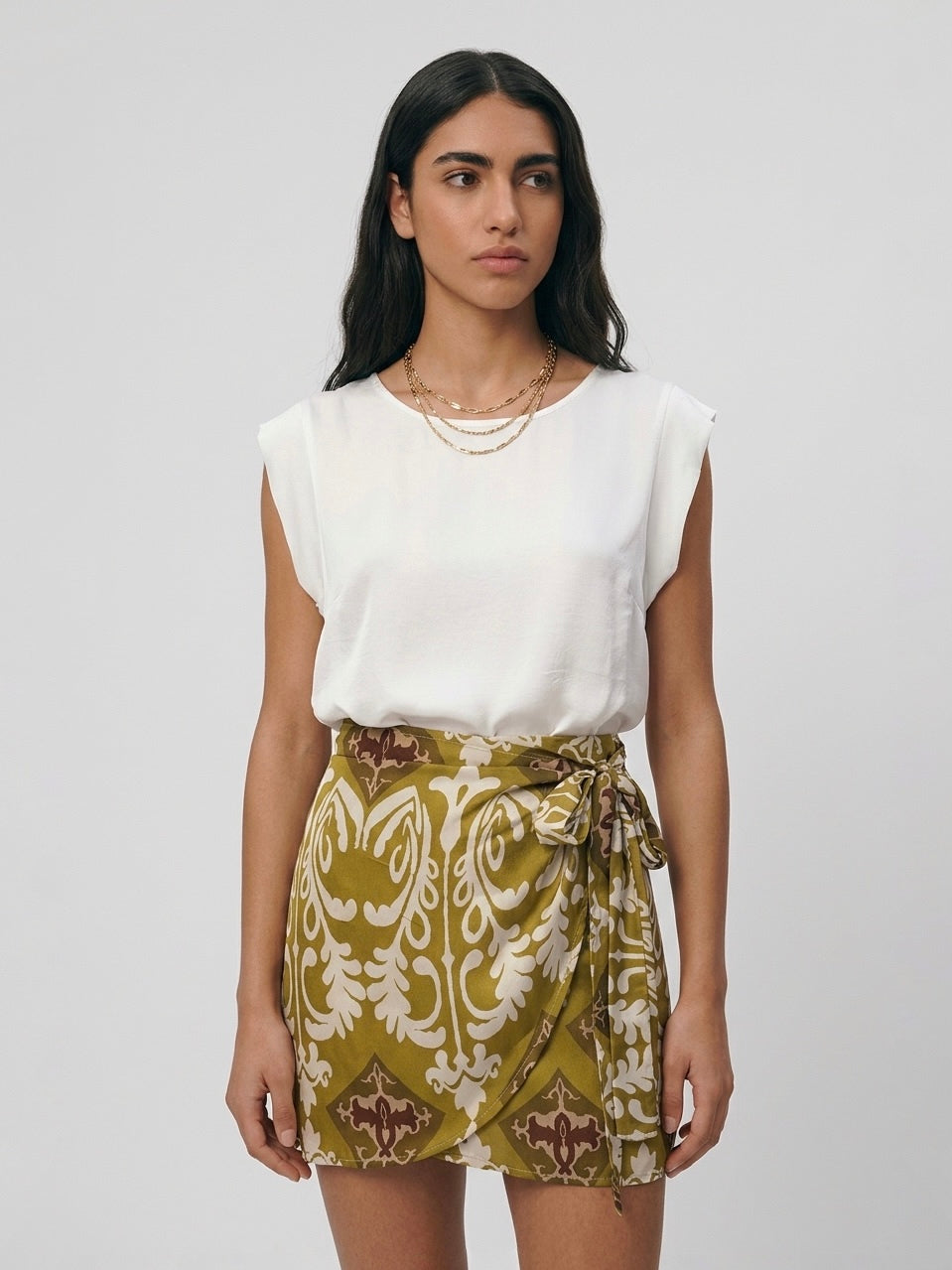 BLUSA SATIN AVORIO