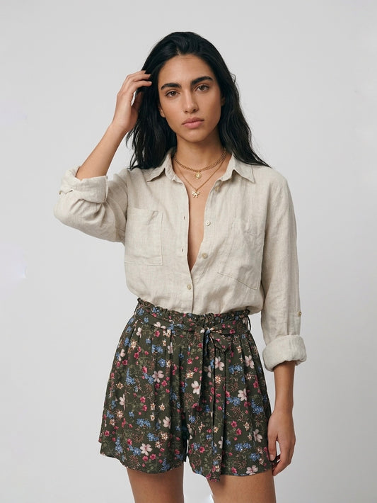 CAMICIA LINO SABBIA