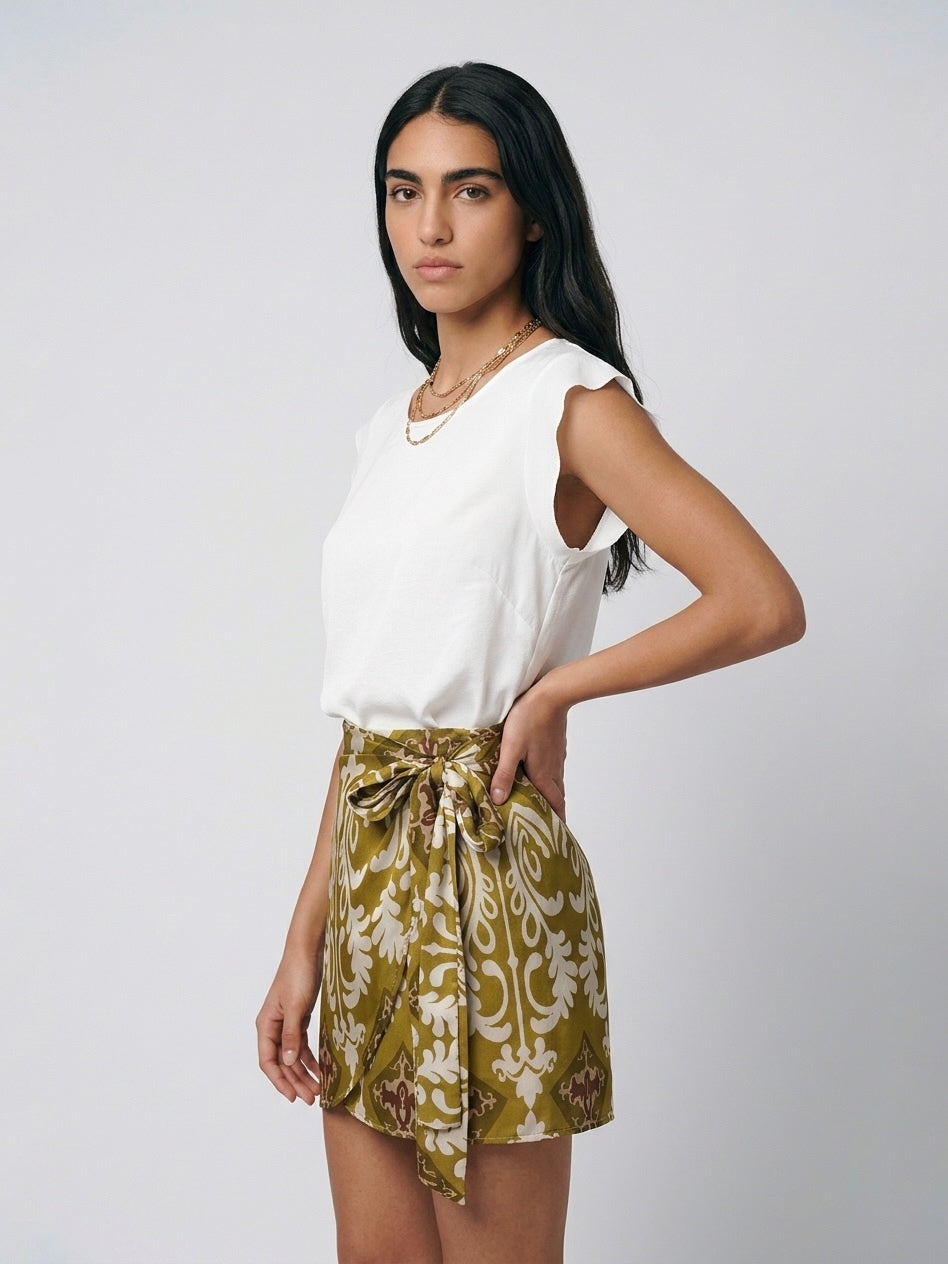 BLUSA SATIN AVORIO