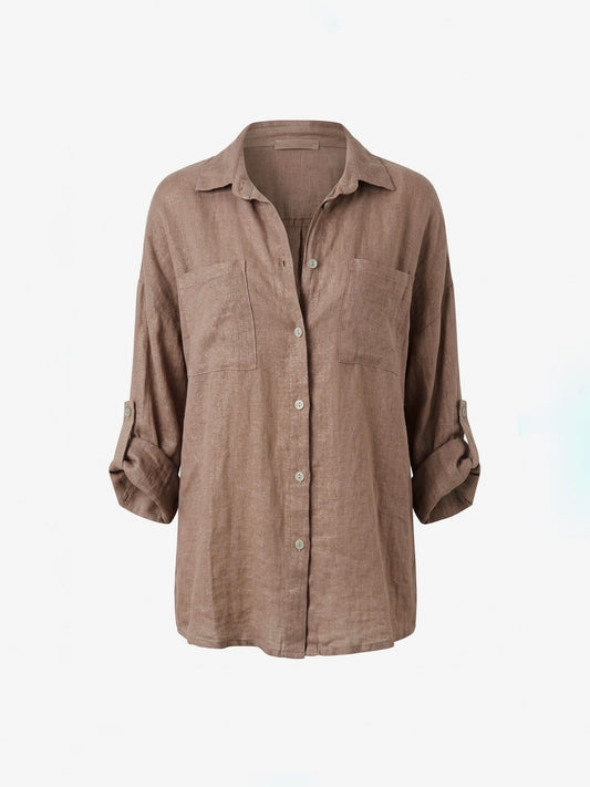 CAMICIA 100% LINO FANGO