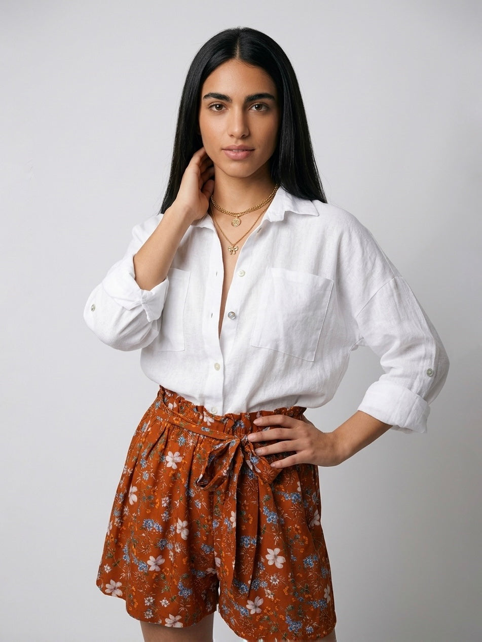 CAMICIA LINO BIANCA