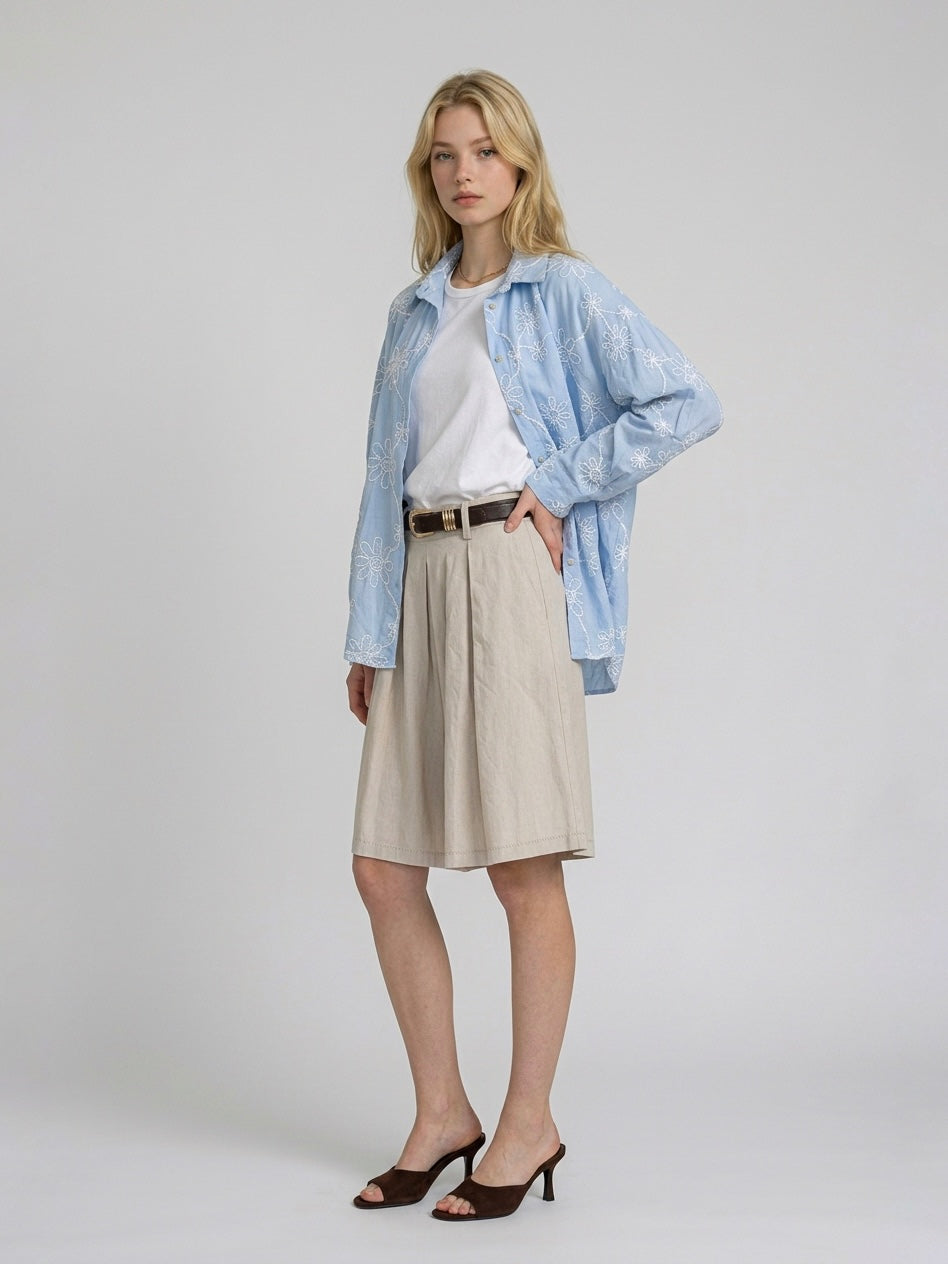 BERMUDA PENCES BEIGE