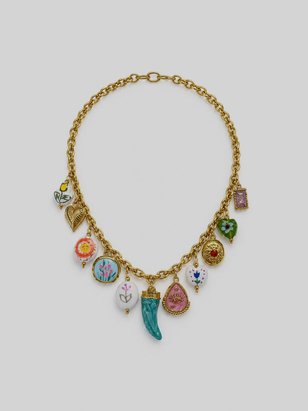 COLLANA CORNO TURCHESE
