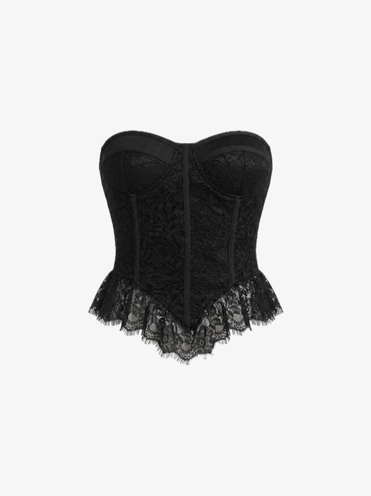 Top Corsetto Pizzo