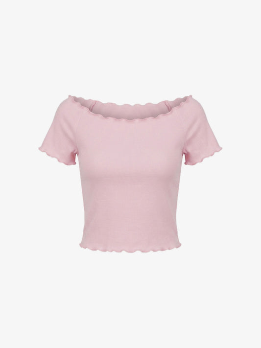 T-shirt Crop Rosa