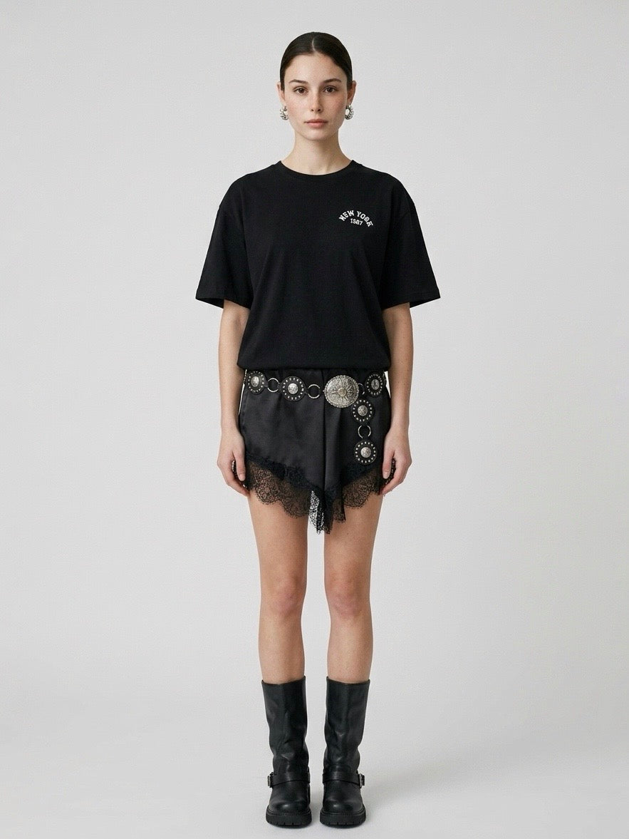 T-SHIRT CUORE NERA