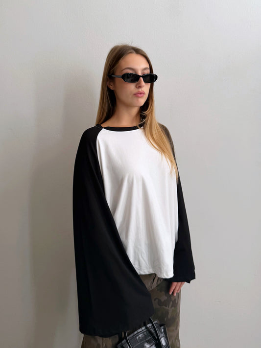 Maglia Bicolore Nera