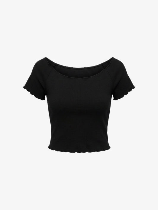 T-shirt Crop Nero