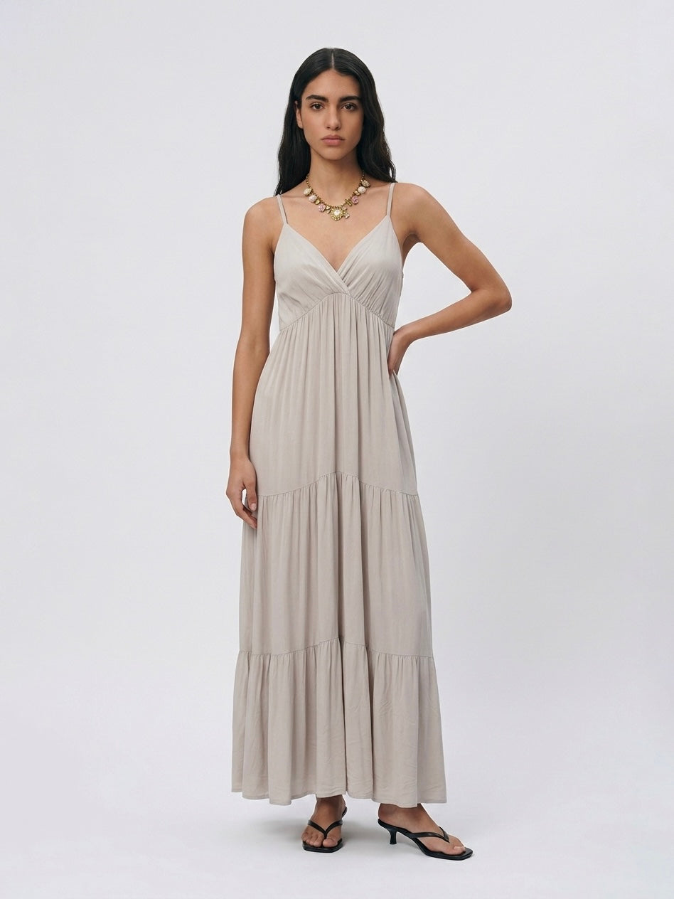 LONG DRESS BEIGE