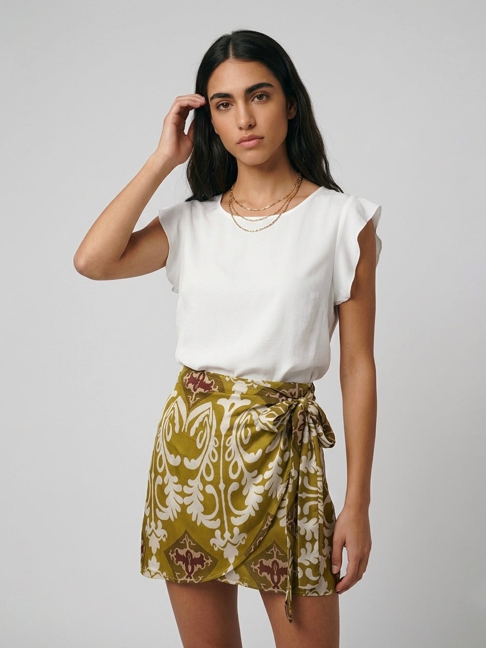 BLUSA SATIN AVORIO