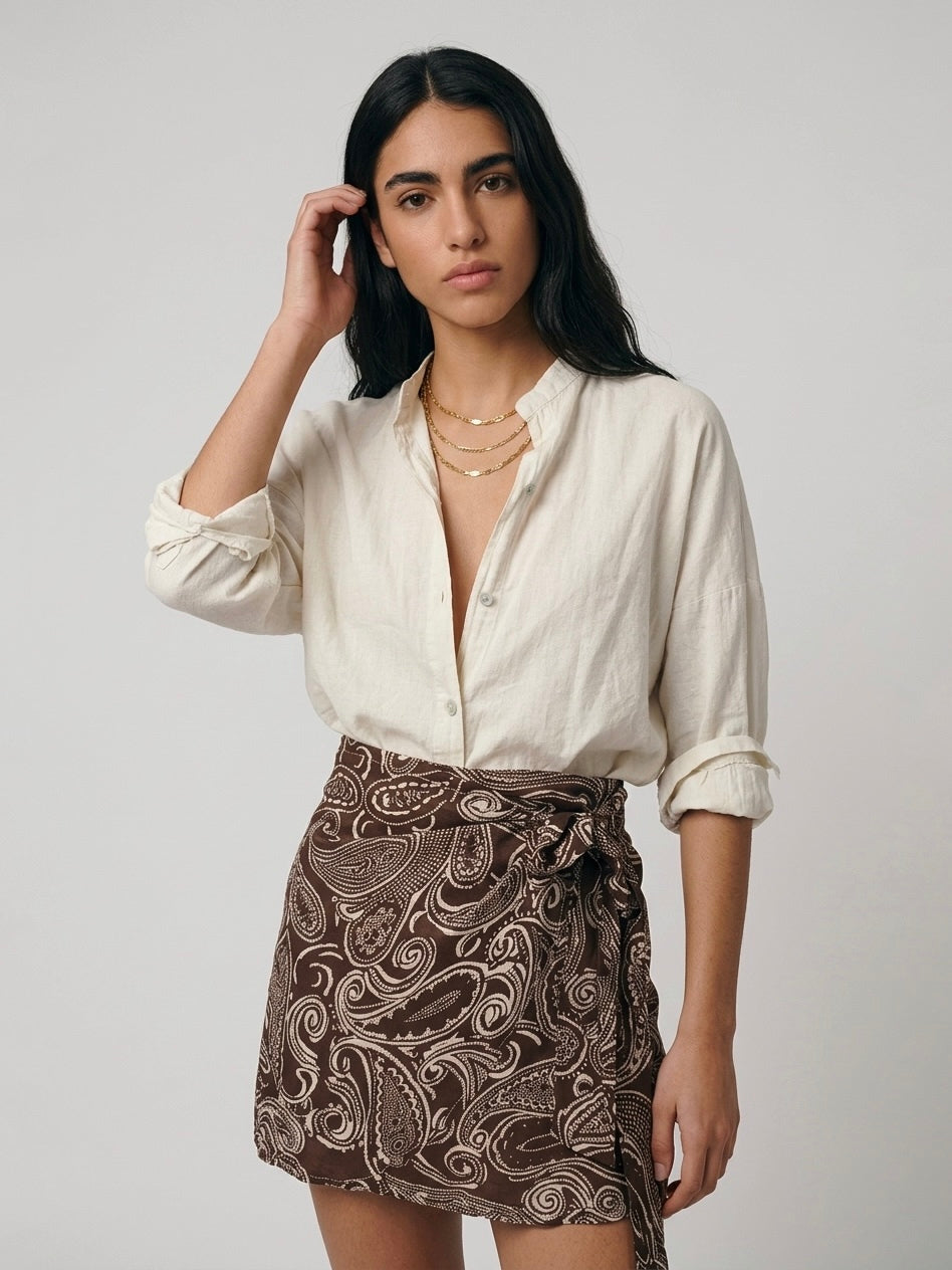 CAMICIA COTONE SABBIA