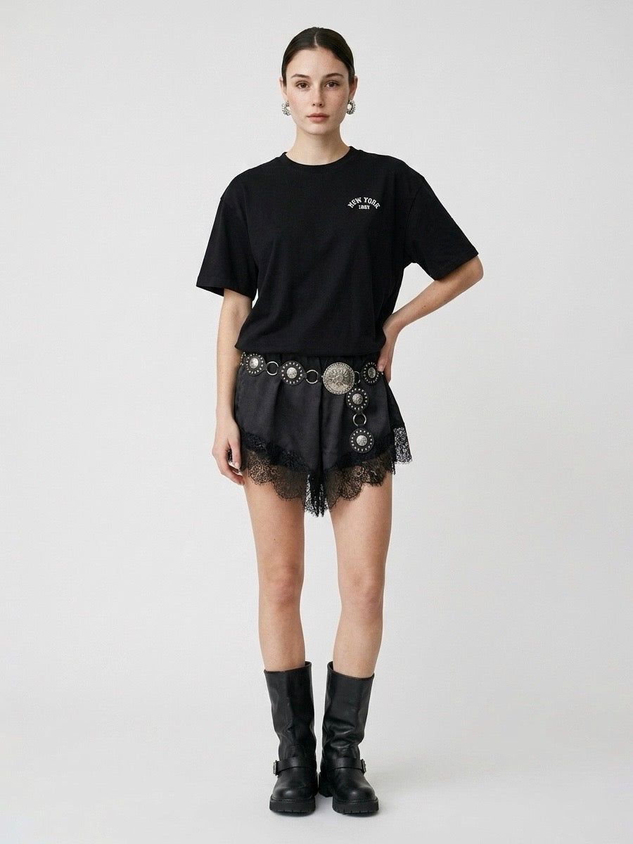 T-SHIRT CUORE NERA