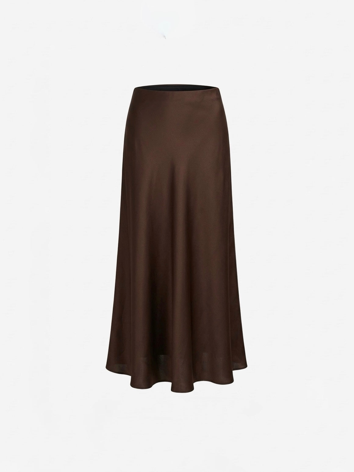 Satin Skirt Chocolate