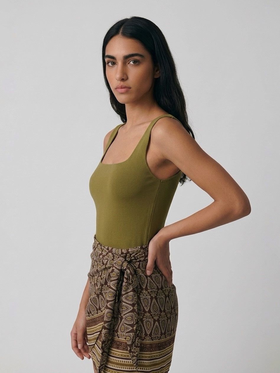 TOP LYCRA OLIVA