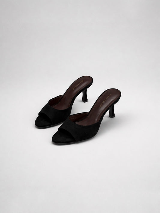 MULES SUEDE NERO