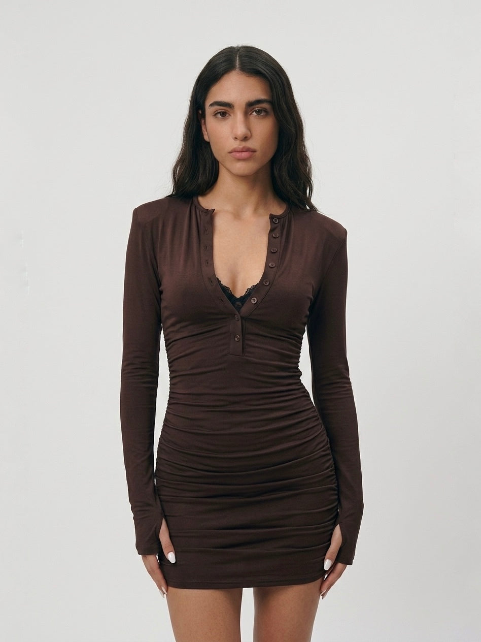 Minidress Serafino Choco