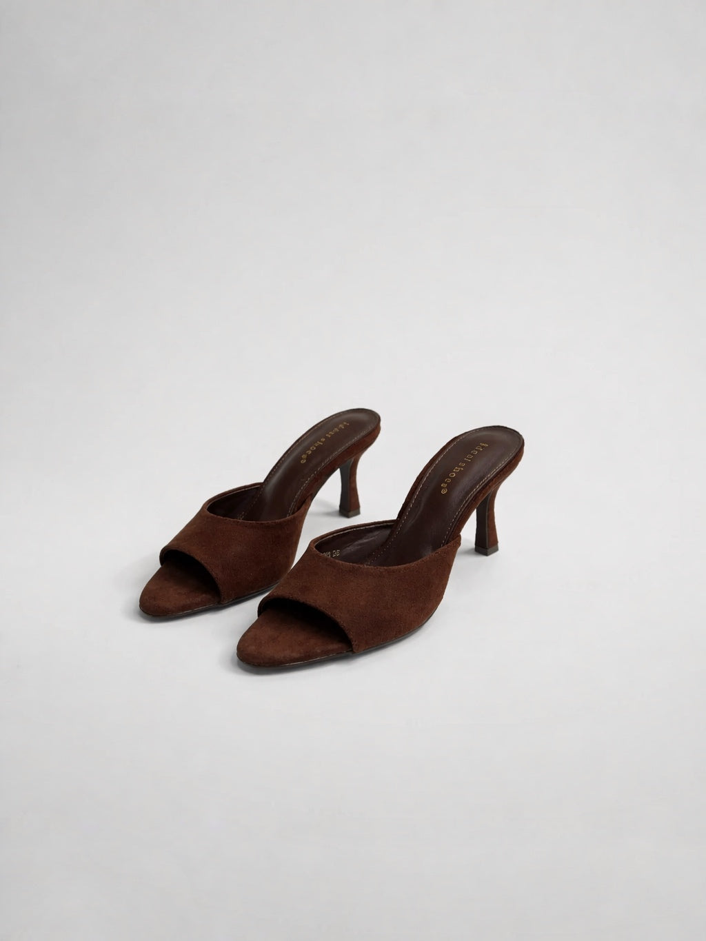 MULES SUEDE CHOCO