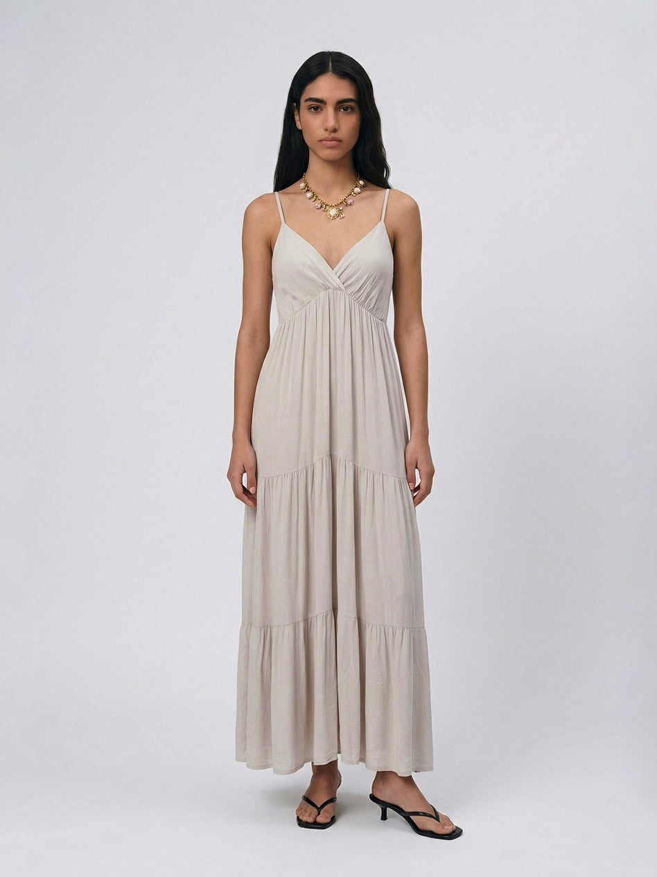 LONG DRESS BEIGE