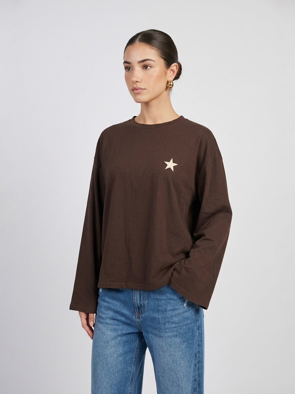 Long-sleeve Stella CHOCO
