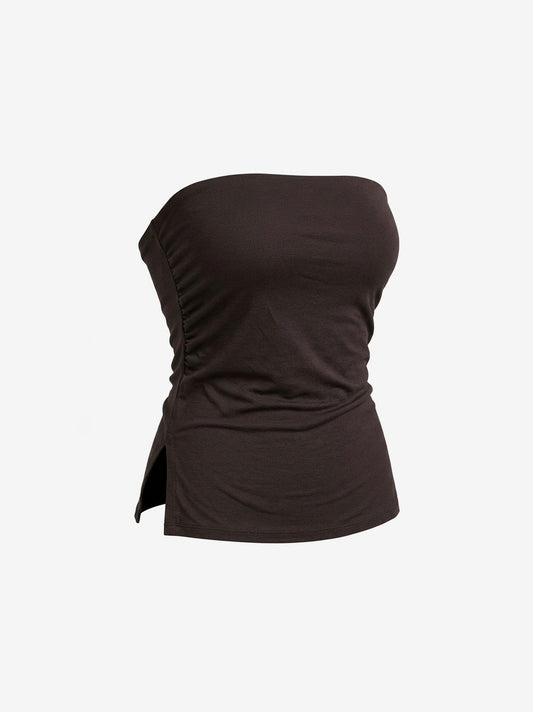 TOP A FASCIA CIOCCOLATO