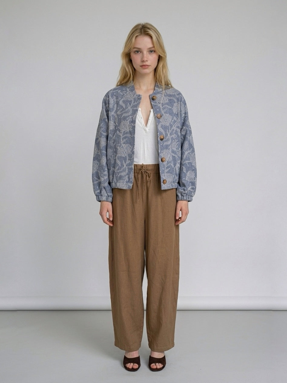 PANTALONE LINO E VISCOSA