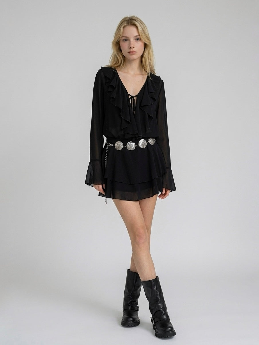 DRESS VOLANT NERO