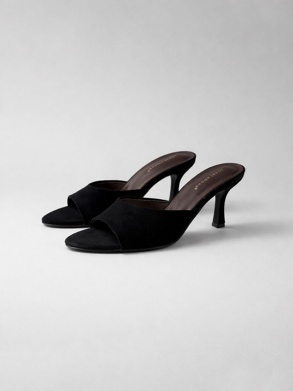 MULES SUEDE NERO