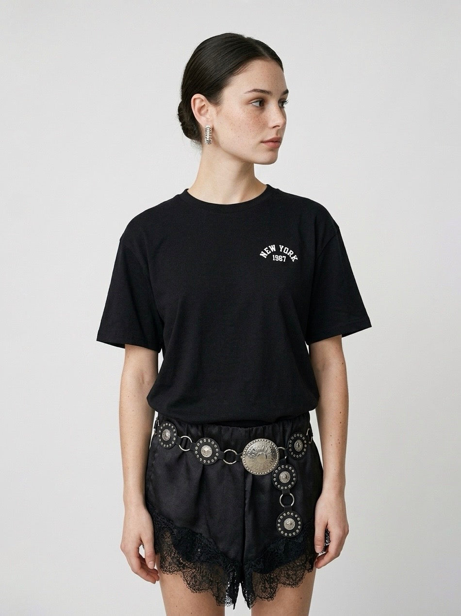 T-SHIRT CUORE NERA