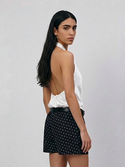 TOP SATIN BIANCO